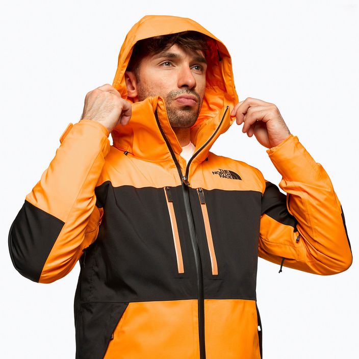 Jachetă de schi pentru bărbați The North Face Chakal portocaliu și negru NF0A5GM37Q61 4