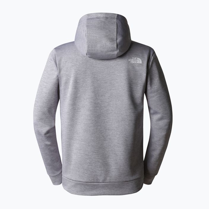 Hanorac pentru bărbați The North Face Reaxion Fleece P/O Hoodie tnf light grey heather/ asphalt grey 5