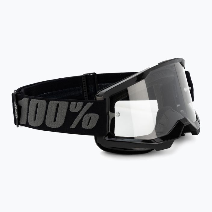 Ochelari de ciclism pentru bărbați 100% Strata 2 negru/clear 50027-00001