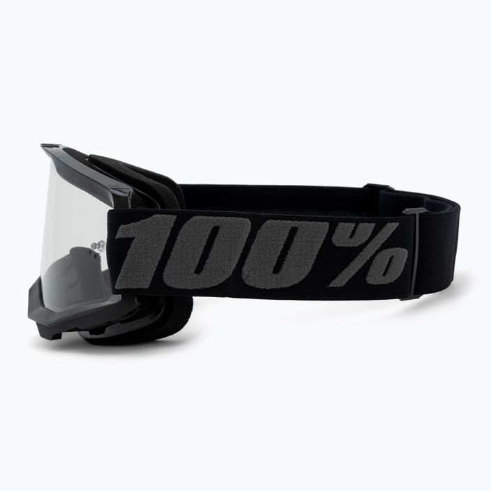 Ochelari de ciclism pentru bărbați 100% Strata 2 negru/clear 50027-00001 4