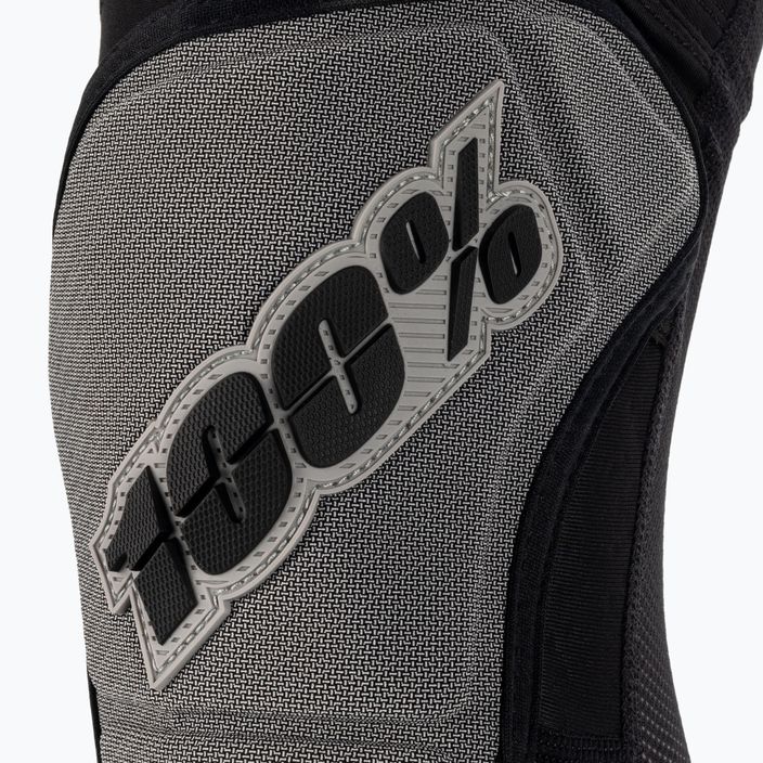 Protecții pentru genunchi pentru ciclism 100% Ridecamp Knee negru/gri 70001-00002 3