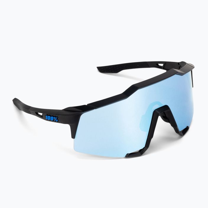 100% Speedcraft ochelari de ciclism cu oglindă multistrat negru mat/albăstrui 60007-00004 2