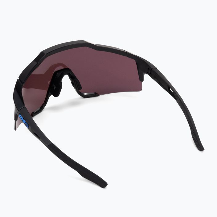 100% Speedcraft ochelari de ciclism cu oglindă multistrat negru mat/albăstrui 60007-00004 3