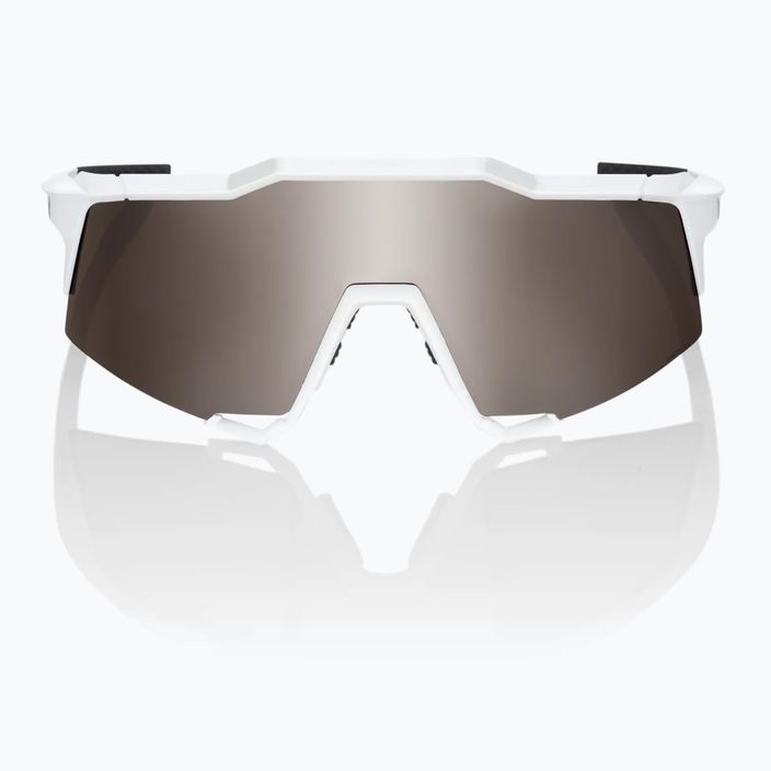 100% Speedcraft ochelari de ciclism cu oglindă alb mat/argintiu 60007-00006 8