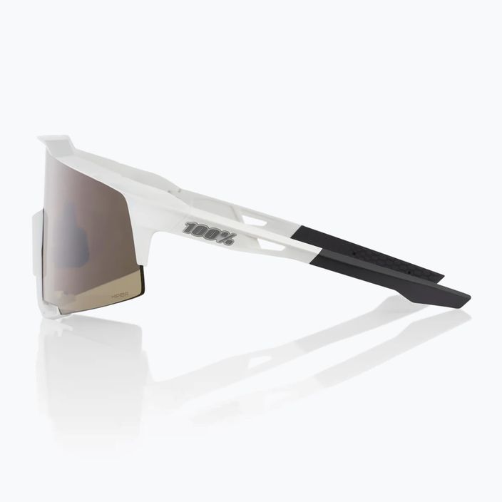 100% Speedcraft ochelari de ciclism cu oglindă alb mat/argintiu 60007-00006 9