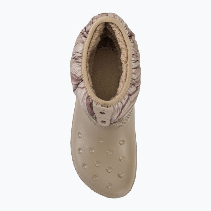 Ghete pentru femei Crocs Classic Neo Puff Shorty mocha/mushroom 5