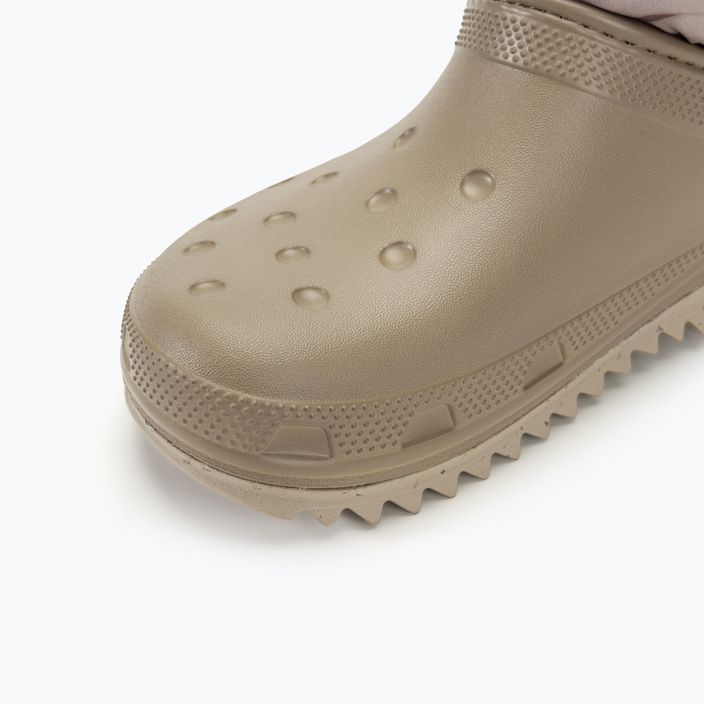 Ghete pentru femei Crocs Classic Neo Puff Shorty mocha/mushroom 7