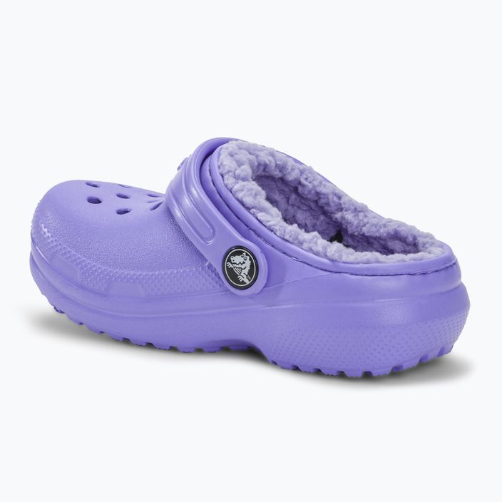 Papuci pentru copii Crocs Classic Lined digital violet 4
