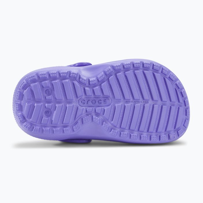 Papuci pentru copii Crocs Classic Lined digital violet 5