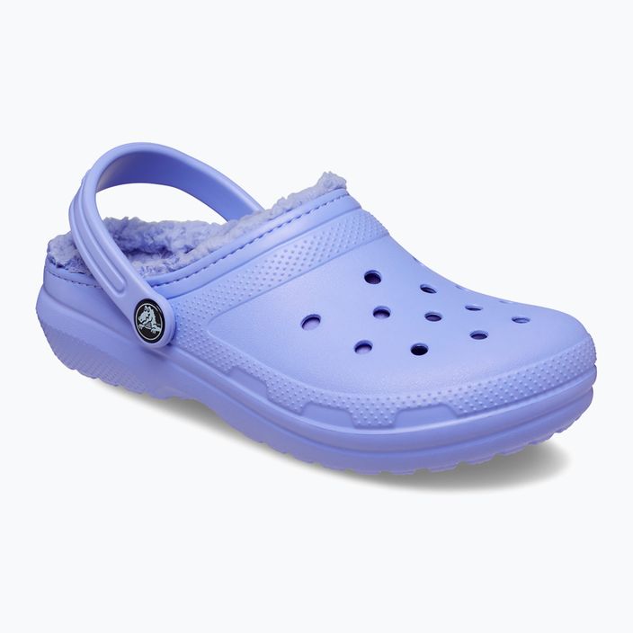 Papuci pentru copii Crocs Classic Lined digital violet 9