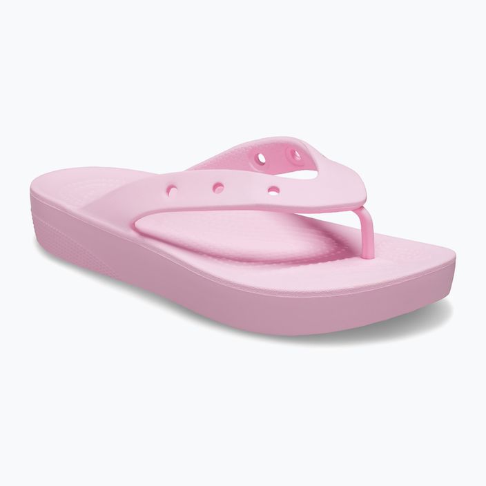 Flip flop-uri Crocs Classic Platform flamingo pentru femei 8