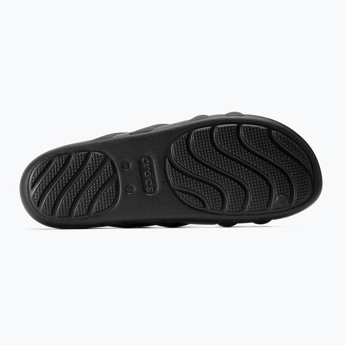 Sandale cu barete Crocs Splash pentru femei, negru 5