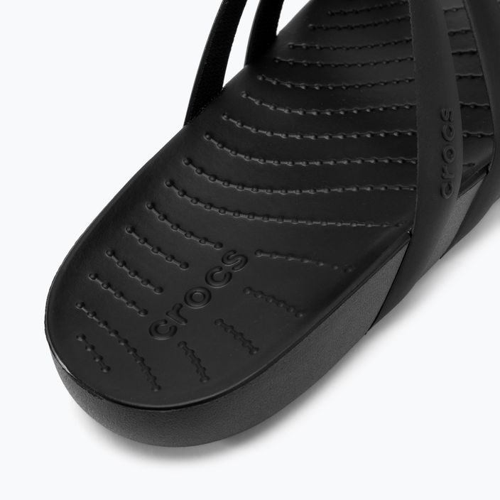 Sandale cu barete Crocs Splash pentru femei, negru 9
