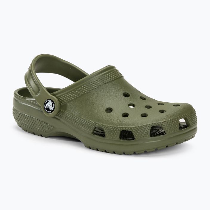 Papuci pentru copii Crocs Classic Clog Kids army green 2