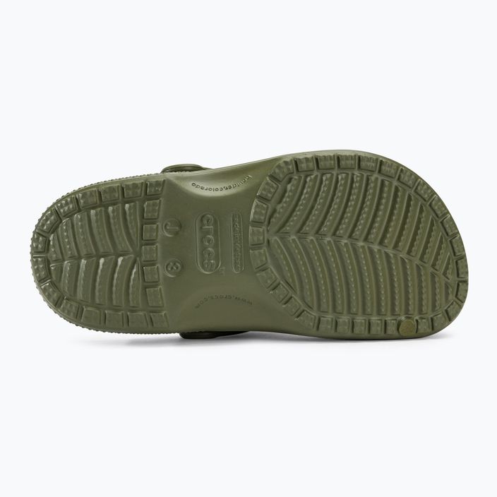 Papuci pentru copii Crocs Classic Clog Kids army green 5