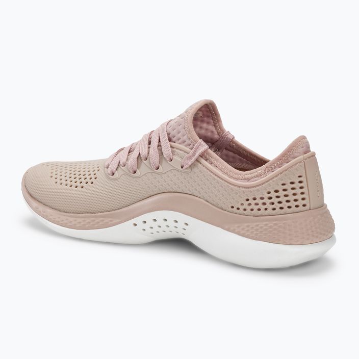 Pantofi de damă Crocs LiteRide 360 Pacer roz argilă/alb pentru femei 3