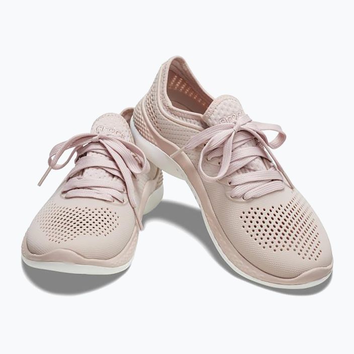 Pantofi de damă Crocs LiteRide 360 Pacer roz argilă/alb pentru femei 10