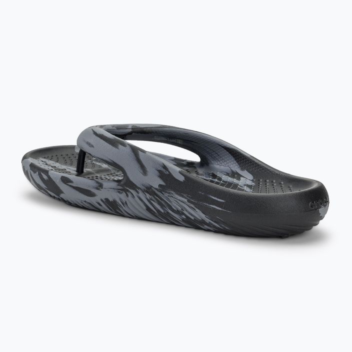 Șlapi de plajă Crocs Mellow Marbled Recovery negru/galbenuș 3