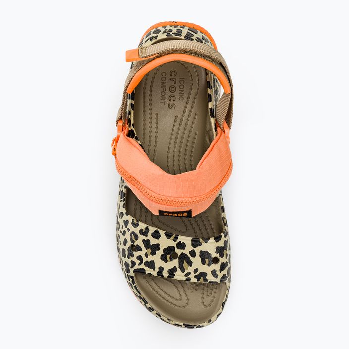 Sandale Crocs Hiker Xscape Animal kaki/leopard 5