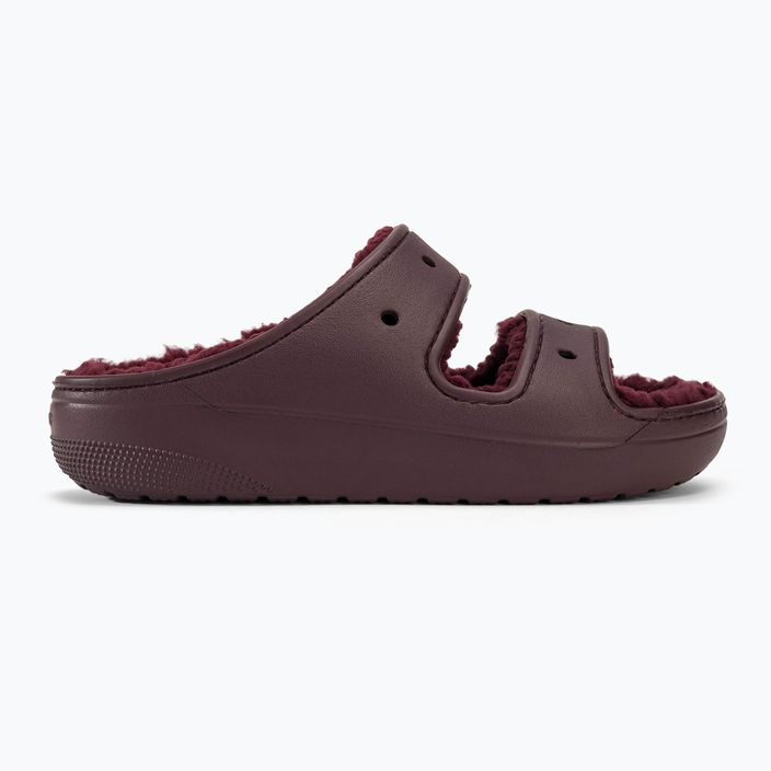 Șlapi de plajă Crocs Classic Cozzzy cireșe închis 2