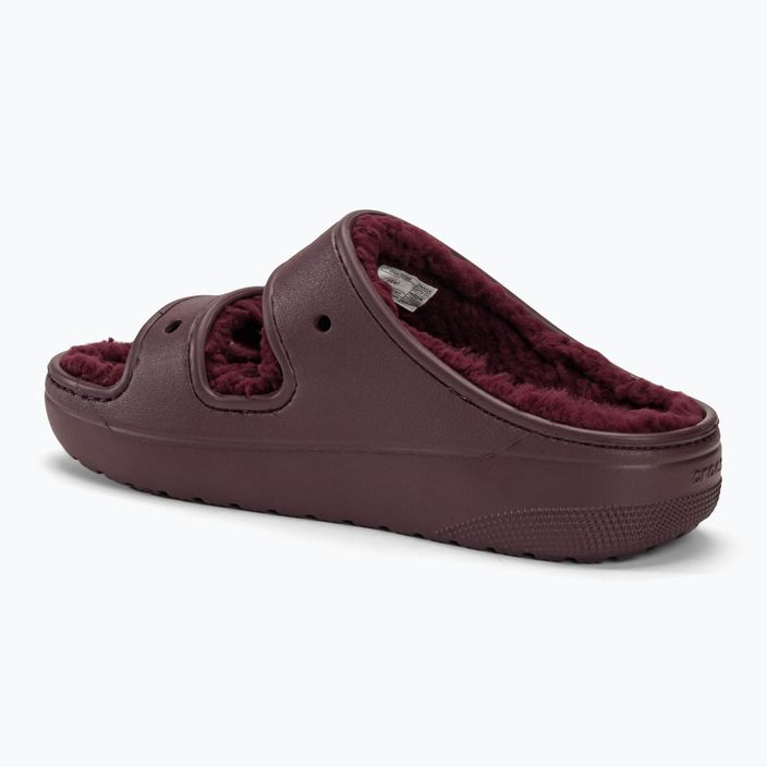 Șlapi de plajă Crocs Classic Cozzzy cireșe închis 3