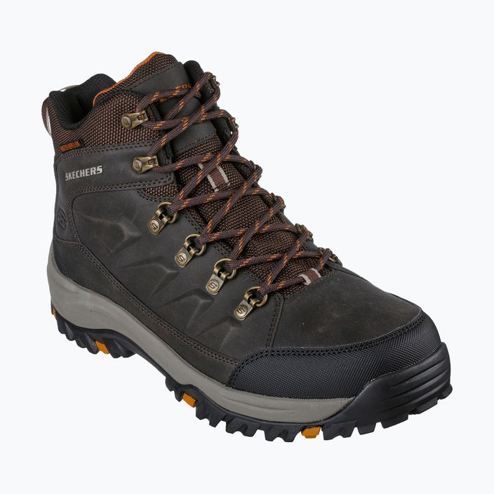 SKECHERS Relment Dagget ciocolată pantofi de trekking pentru bărbați 7