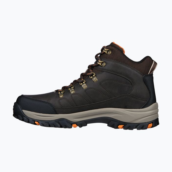 SKECHERS Relment Dagget ciocolată pantofi de trekking pentru bărbați 9