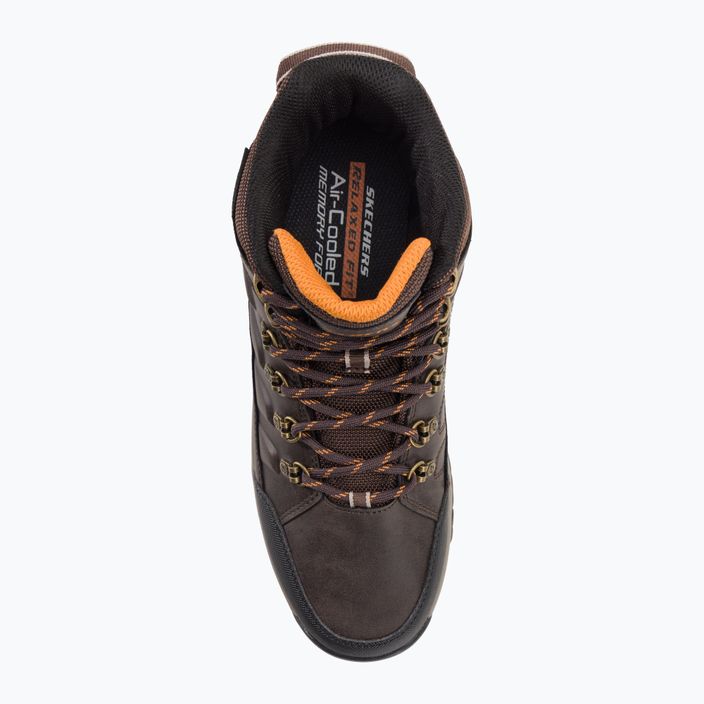 SKECHERS Relment Dagget ciocolată pantofi de trekking pentru bărbați 6