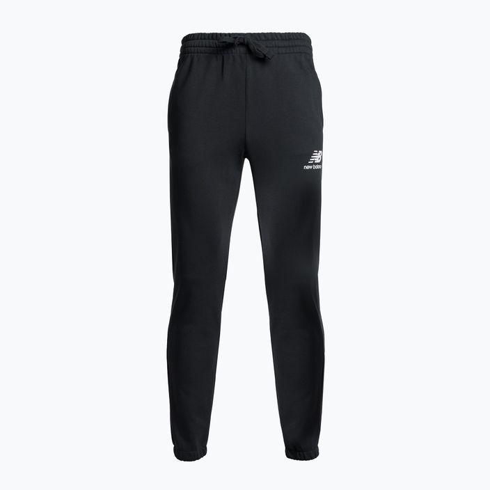 Pantaloni de antrenament pentru bărbați New Balance Essentials Stacked Logo French negru NBMP31539BK 5