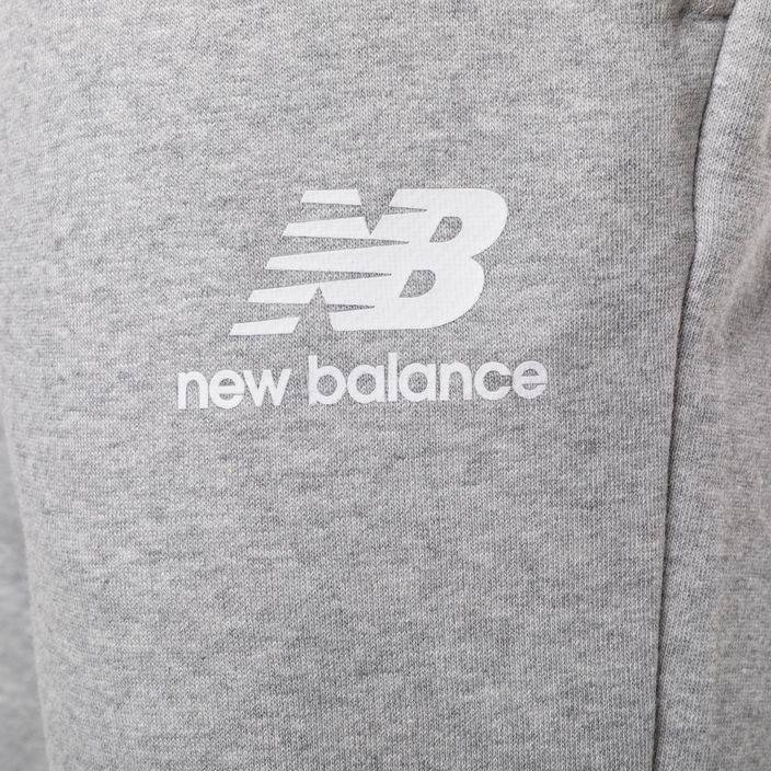 Pantaloni de antrenament pentru femei New Balance Essentials Essentials Stacked Logo French grey NBWP31530 7