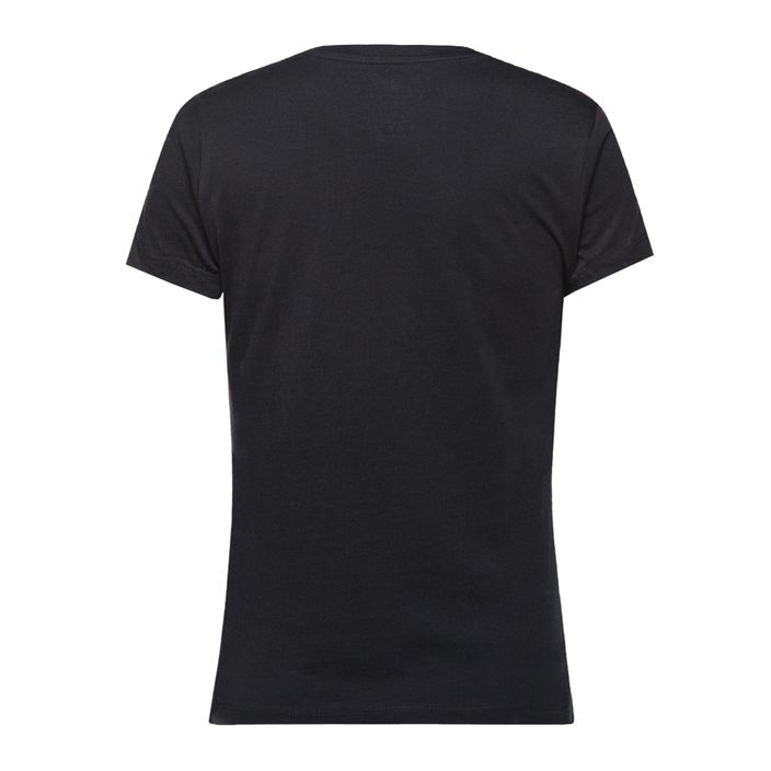 T-shirt pentru femei New Balance Essentials Stacked Logo Co neagră NBWT31546 6