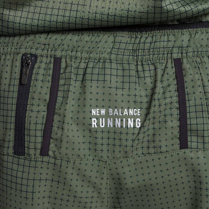 Pantaloni scurți de alergare New Balance Printed Impact Run 5" verde pentru bărbați MS21269DON 4