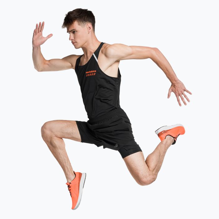 New Balance Accelerate Pacer 5" pantaloni scurți de alergare pentru bărbați negru MS31244BK 2
