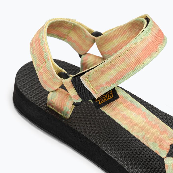 Sandale de trekking pentru femei Teva Original Universal Tie-Dye galben sorbet 8