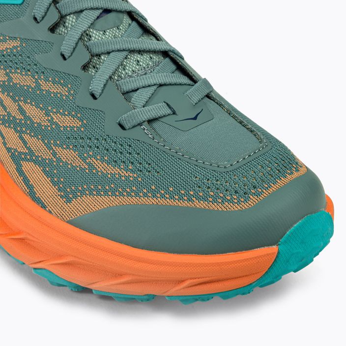HOKA Speedgoat 5 pantofi de alergare pentru bărbați verde-portocaliu 1123157-TMOR 7