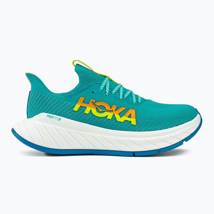 Pantofi de alergare pentru bărbați HOKA Carbon X 3 albastru/galben 1123192-CEPR 2