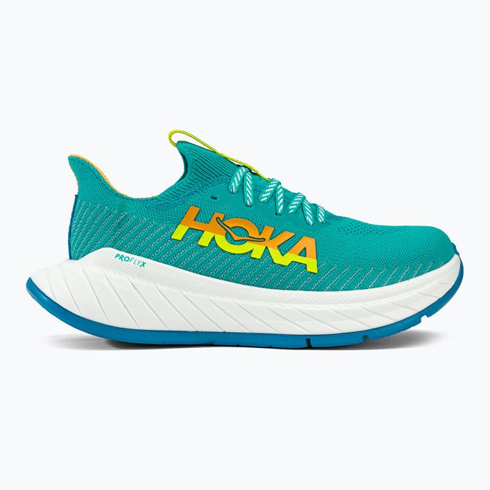 Pantofi de alergare pentru femei HOKA Carbon X 3 albastru-galben 1123193-CEPR 4