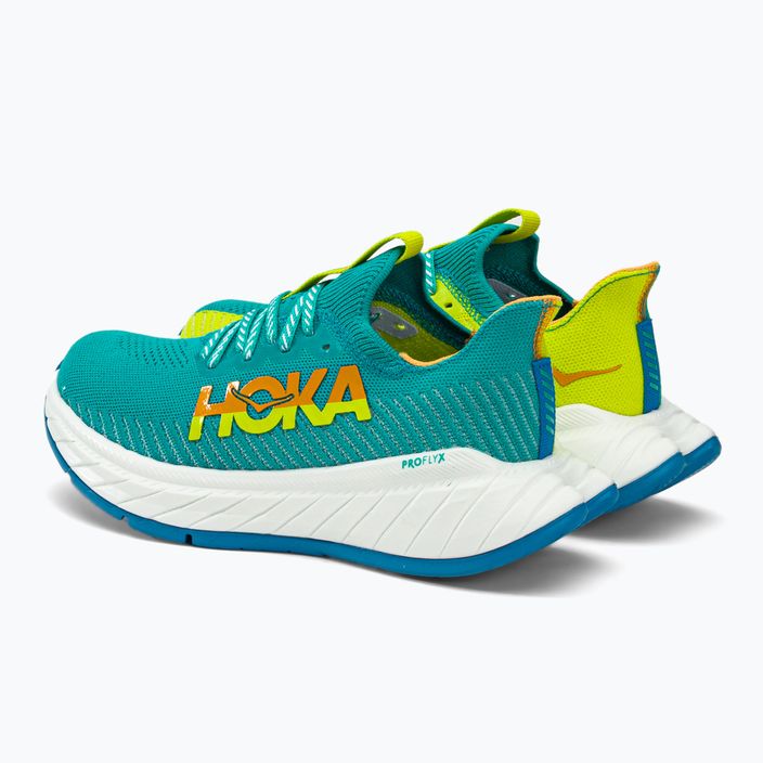 Pantofi de alergare pentru femei HOKA Carbon X 3 albastru-galben 1123193-CEPR 6