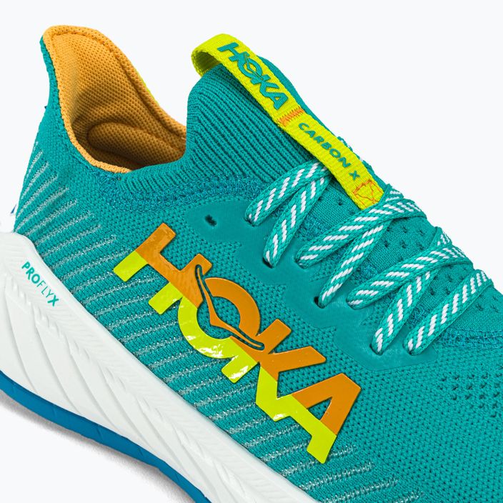 Pantofi de alergare pentru femei HOKA Carbon X 3 albastru-galben 1123193-CEPR 10