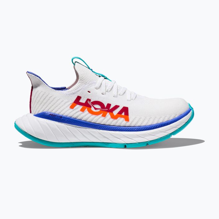 Încălțăminte de alergat pentru bărbați HOKA Carbon X 3 white/flame 8