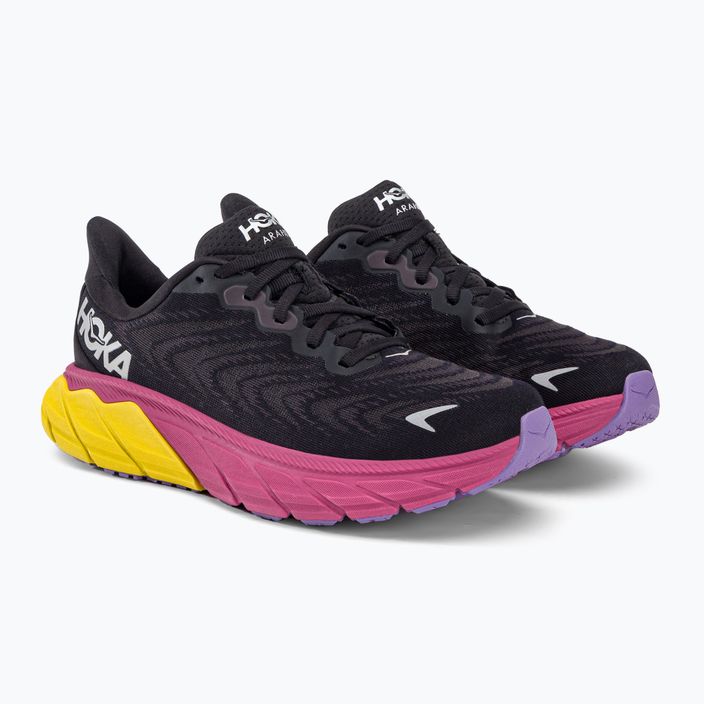Pantofi de alergare pentru femei HOKA Arahi 6 negru-roz 1123195-BPYR 3