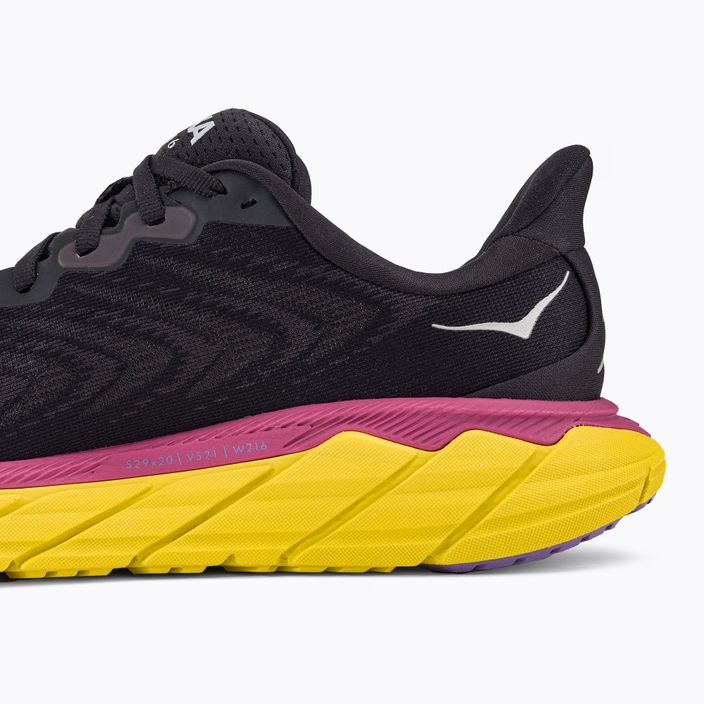 Pantofi de alergare pentru femei HOKA Arahi 6 negru-roz 1123195-BPYR 9