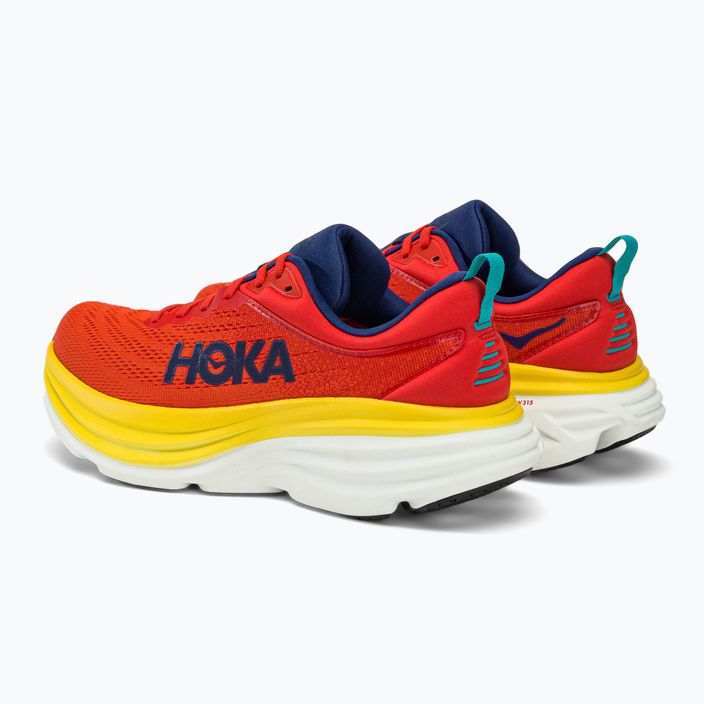 HOKA Bondi 8 bărbați pantofi de alergare roșu 1123202-RAFL 3