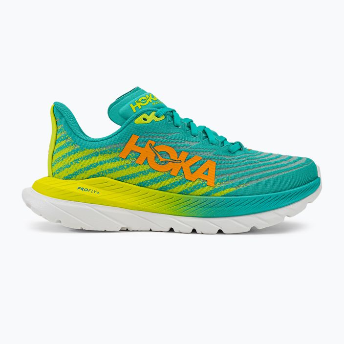 Pantofi de alergare pentru femei HOKA Mach 5 albastru/galben 1127894-CEPR 2