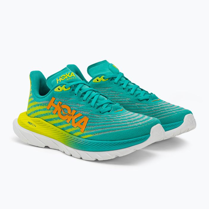 Pantofi de alergare pentru femei HOKA Mach 5 albastru/galben 1127894-CEPR 3