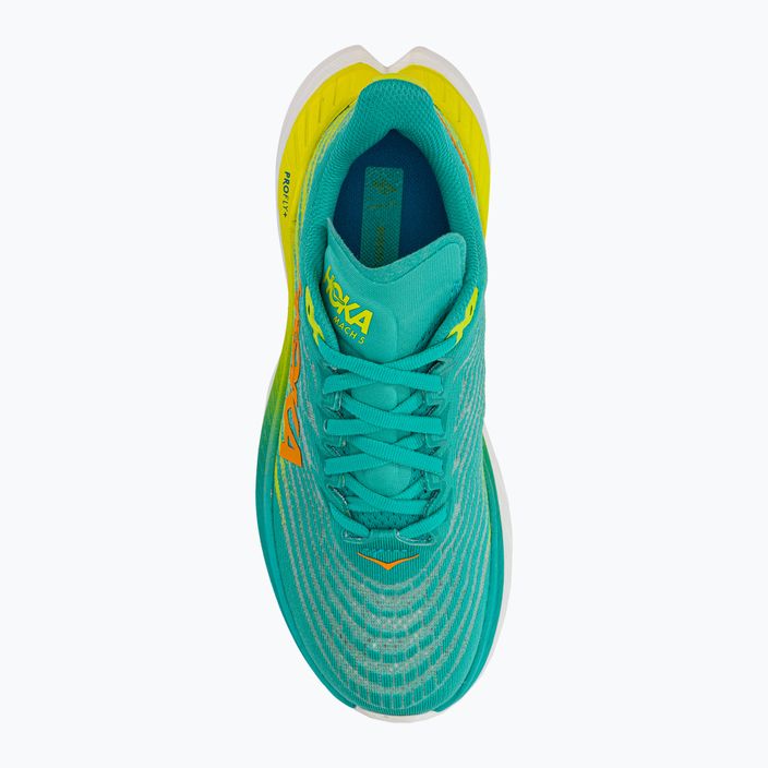 Pantofi de alergare pentru femei HOKA Mach 5 albastru/galben 1127894-CEPR 5
