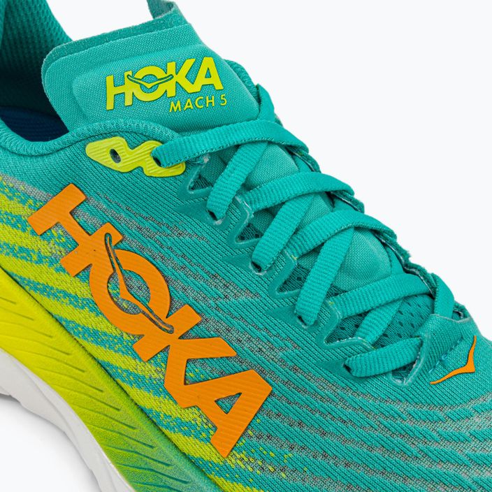 Pantofi de alergare pentru femei HOKA Mach 5 albastru/galben 1127894-CEPR 10