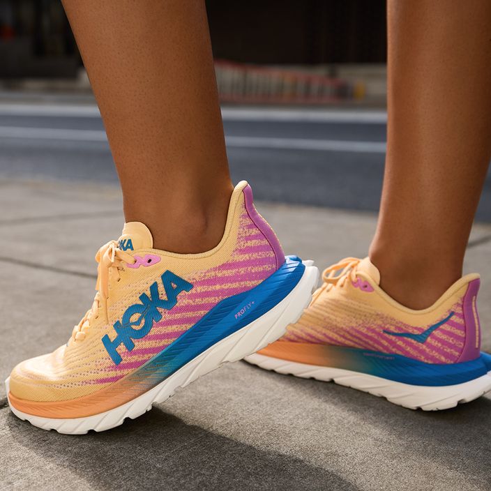 Pantofi de alergare pentru femei HOKA Mach 5 portocaliu-violet 1127894-ICYC 11