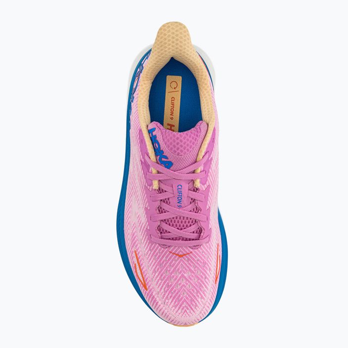 Pantofi de alergare pentru femei HOKA Clifton 9 roz 1127896-CSLC 5