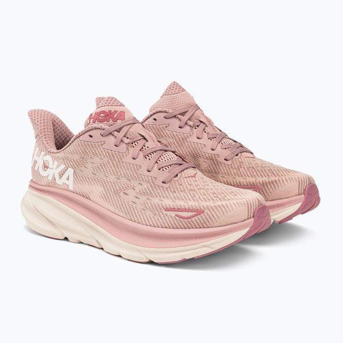 Pantofi de alergare pentru femei HOKA Clifton 9 roz 1127896-PMPW 4